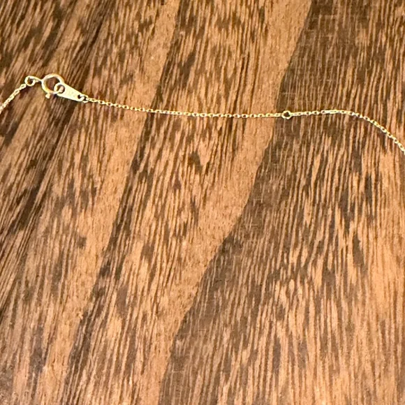 Gold Crescent Moon and Star 14k Necklace - Picture 8 of 9